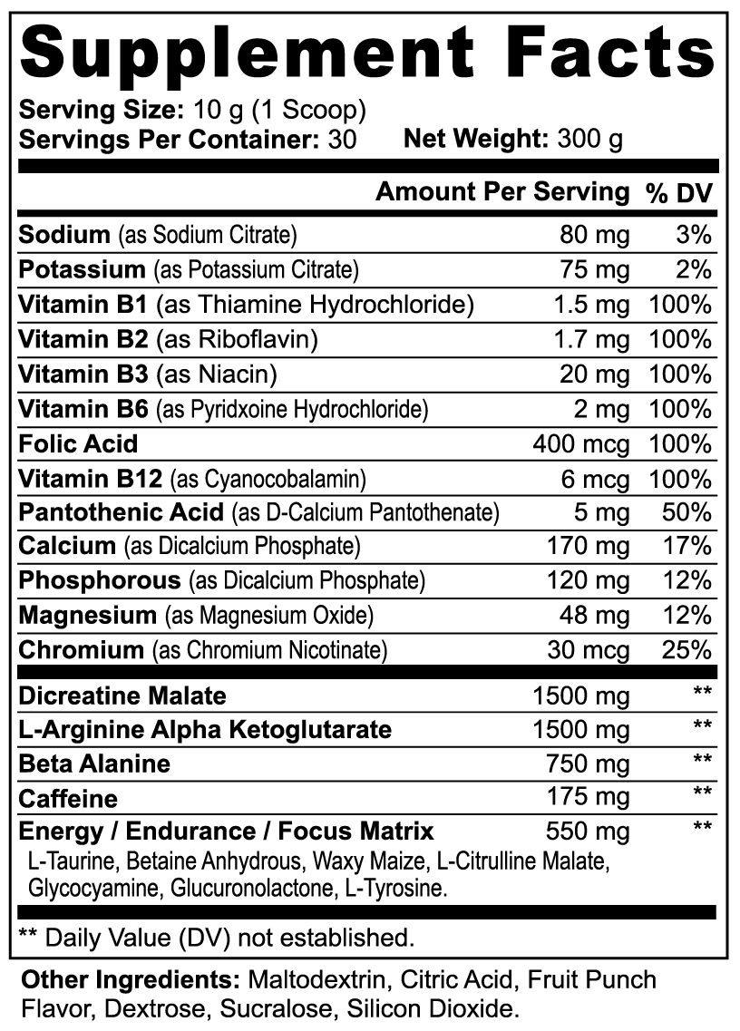 ZOMERGY Pre-Workout – BLOOD SURGE